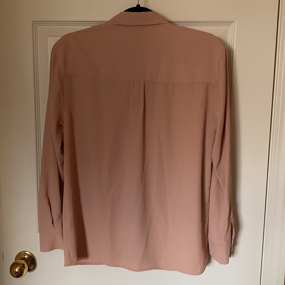 Topshop pink/blush button down with lace detail - Picture 2 of 3